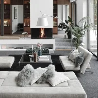 Artemide Tolomeo Mega LED Floor 3000K Lampada in Raso D420mm