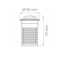Lampo Carriageable Ground Light LED 3W for Outdoor IP67 With