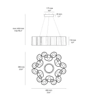 Stilnovo Honey suspension lamp