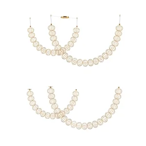 Maytoni Golden Cage lampada a sospensione