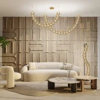 Maytoni Golden Cage lampada a sospensione