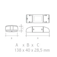 Qlt Amplificatore Dimmer / CT / RGB 12-24V Ripetitore di linea