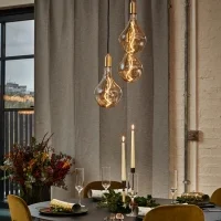 Lampadina LED Curved Vintage Globo XL A165 BUMPED E27 5W Ambrata Dimmer