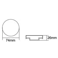 Solite Flat 65 LED 3W GX53 3500K 182lm Lamp Solite Flat 65 LED 3W GX53 3500K 182lm Lamp