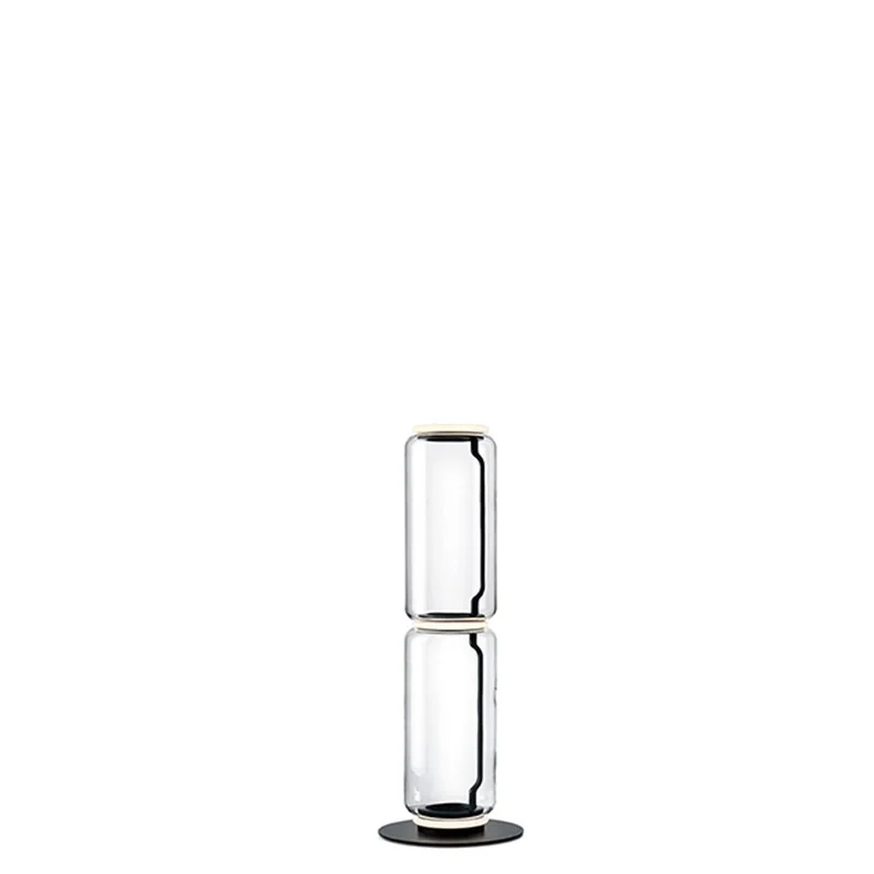 Flos Noctambule Led Floor Lamp Glass Low Cylinders by Flos Noctambule Led Floor Lamp Glass Low Cylinders by