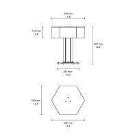 Flos Super Wire T table lamp