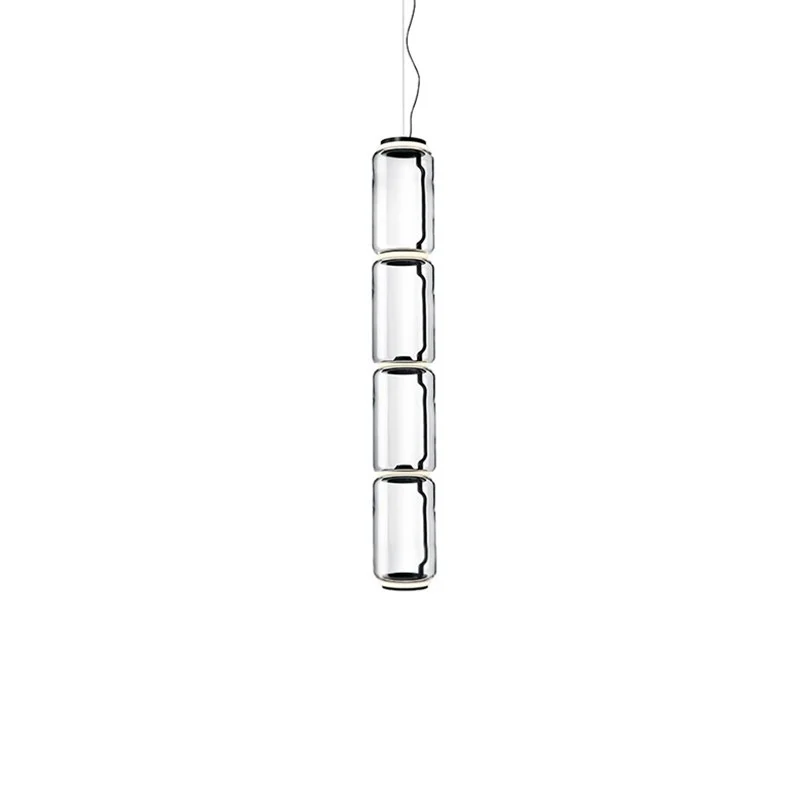 Flos Noctambule Led Suspension Glass Low Cylinders by