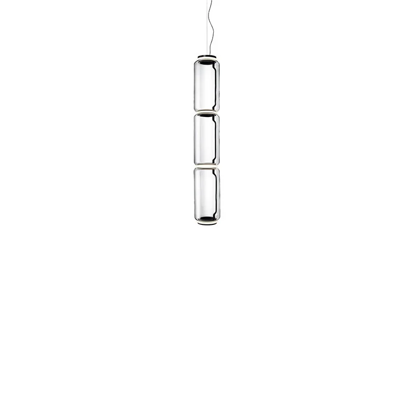 Flos Noctambule Led Suspension Glass high Cylinders by Flos Noctambule Led Suspension Glass high Cylinders by