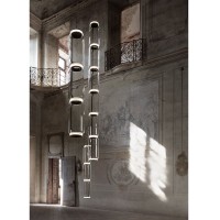 Flos Noctambule Led Suspension Glass high Cylinders by
