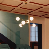 Stilnovo Galassia Adjustable Suspension Lamp in Glass
