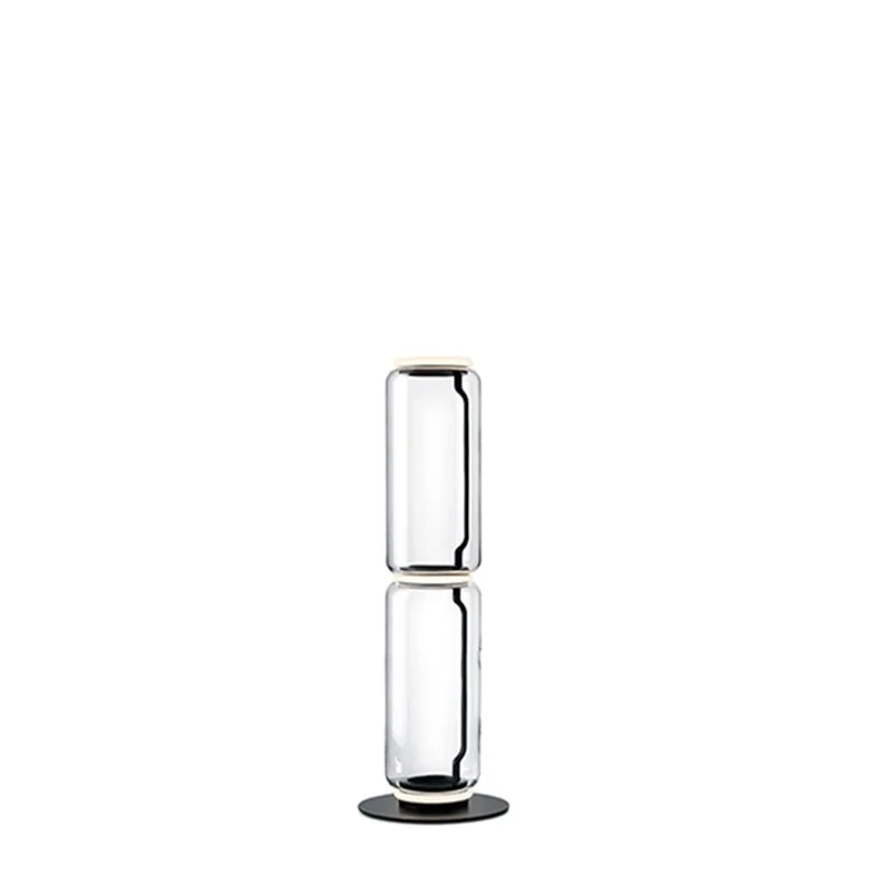 Flos Noctambule Led Floor Lamp Glass High Cylinders by
