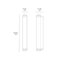 Astro Lighting Burlington 600 lampada da parete