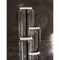 Flos Noctambule Led Floor Lamp Glass High Cylinders by