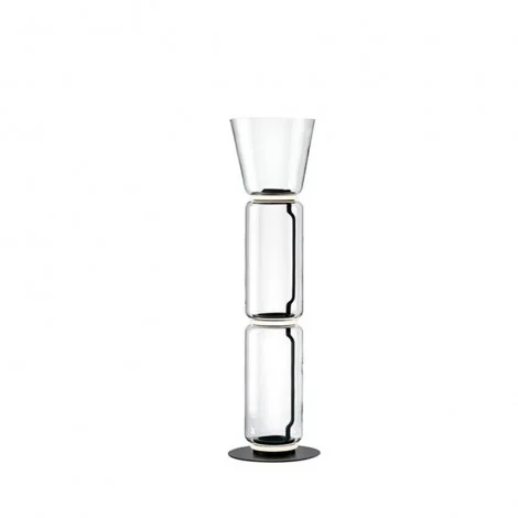 Flos Noctambule Led Floor Lamp Glass High Cylinders and Cone by