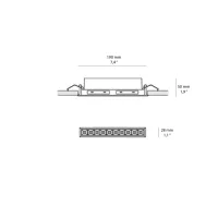 copy of iGuzzini Laser Blade XS frame 5 led