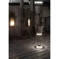 Flos Noctambule Led Floor Lamp Glass High Cylinders and Cone by