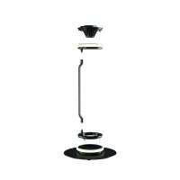 Flos Noctambule Led Floor Lamp Glass High Cylinders and Cone by