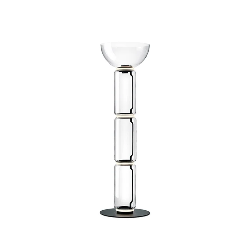 Flos Noctambule Big Led Floor Lamp High in Blow Glass by Flos Noctambule Big Led Floor Lamp High in Blow Glass by