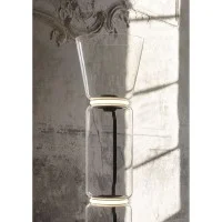 Flos Noctambule Big Led Floor Lamp High in Blow Glass by