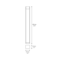 Flos Klein Pro 600 outdoor bollard