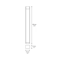 Flos Klein Pro 600 outdoor bollard