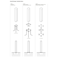 Flos Klein Pro 600 outdoor bollard