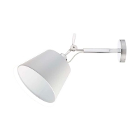 Artemide Tolomeo Basculante Wall Adjustable Diffuser 24 in Silk Satin