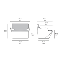 Slide Kami San outdoor armchair