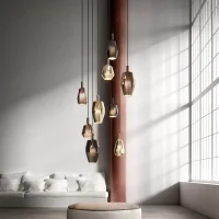 Penta Mom Glossy blown glass suspension lamp Penta Mom Glossy blown glass suspension lamp