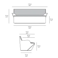 Slide Kami Yon outdoor sofa Slide Kami Yon outdoor sofa