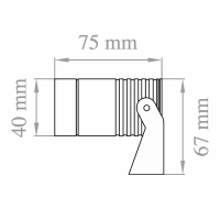 Lampo Mini Proiettore LED 6W Faretto Orientabile Per Interno Ed