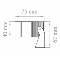 Lampo Mini Proiettore LED 6W Faretto Orientabile Per Interno Ed