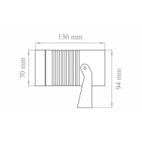 Lampo Proiettore LED 22W Faretto Orientabile Per Interno Ed