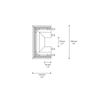 Flos Light Cut Mini end cap Channel 70/140 Flos Light Cut Mini end cap Channel 70/140
