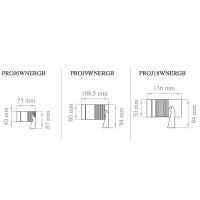 Lampo Proiettore LED RGB Faretto Orientabile Per Interno Ed