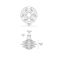 Nemo Drop 9 suspension lamp