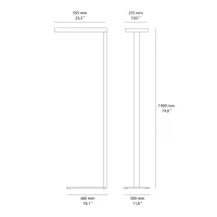 Artemide Chocolate bi-emission floor lamp