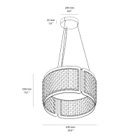 Artemide Eggboard Circular suspension lamp Artemide Eggboard Circular suspension lamp