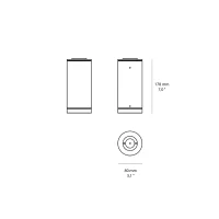 Artemide Calumet outdoor ceiling spotlight Artemide Calumet outdoor ceiling spotlight