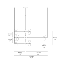 Aromas Oneta L suspension lamp