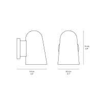 &Tradition Solid wall lamp ip44