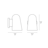 &Tradition Solid wall lamp ip44