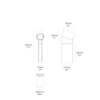 Artemide Oblique outdoor floor lamp Artemide Oblique outdoor floor lamp