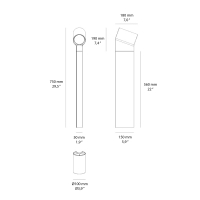 Artemide Oblique lampada da terra per esterni