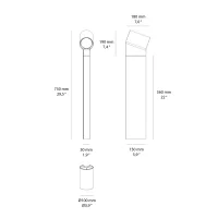 Artemide Oblique lampada da terra per esterni