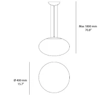 Astro Lighting Zeppo 400 suspension lamp