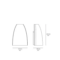 Artemide Molla lampada bi-emissione da parete per esterno Artemide Molla lampada bi-emissione da parete per esterno