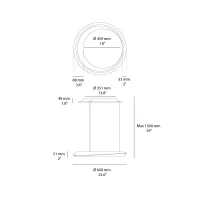 Lodes Tidal up&down suspension lamp