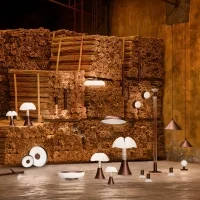 Martinelli Luce New Pipistrello Bronzo led lampada da tavolo