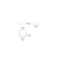 Lodes Shift small lampada da parete
